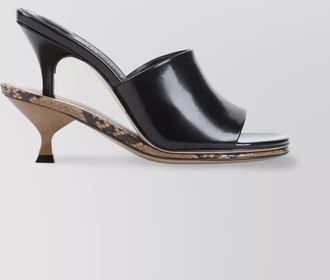Jacquemus double layer leather mules