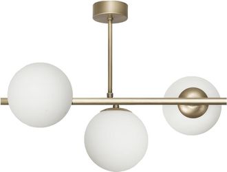 OEM L&aacute;mpara Colgante De Techo Tipo Ara&ntilde;a Con Pantallas De Bolas De Cristal, Casquillo E14, Led, P&aacute;tina De Titanio 14-906