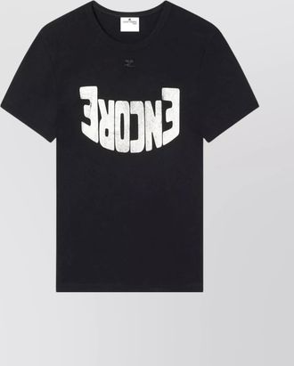 Courrèges crew neck graphic print t-shirt