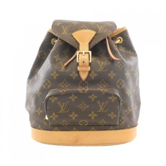 Louis Vuitton Brown Coated Canvas Backpack (Pre-Owned)