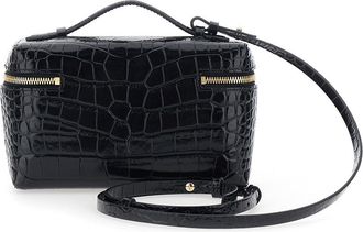 Victoria Beckham Womens Crossbody Bag Black Patent Leather Calf Shoulder