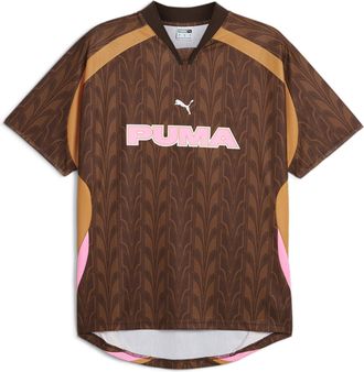 Puma Mens Football Jersey AOP Ii Drill Top Chesnut S