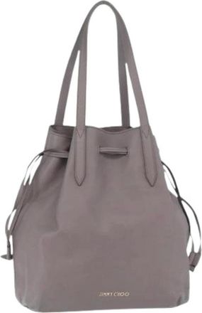 Jimmy Choo London Pre-owned Bucket Bags, female, Gray, Size: ONE SIZE Pre-owned Tote Bag