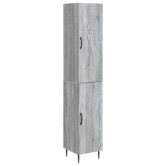 vidaXL Juego De Armarios 2 Uds. Sonoma Gris Madera De Ingenier&iacute;a Vidaxl
