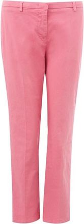 Lardini Elegante Katoenen Broek in Roze - Dames - Slim Fit Broeken - Roze - M - Katoen - Broeken