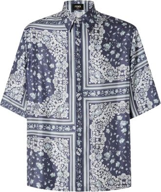 Fendi Heren, Overhemden, Veelkleurig, Maat: S Zijde