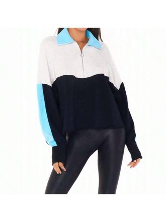 Show me your Mumu Cameron Pullover Zip Sweater In Multi