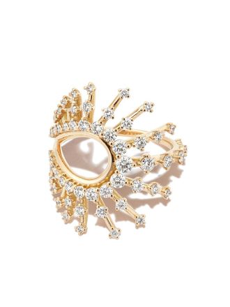 Fernando Jorge 18kt yellow gold Clarity diamond ring - women - 18kt Yellow Gold/Diamond - 54