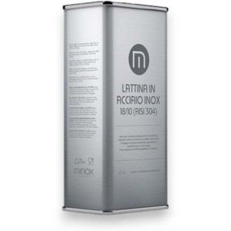 No Brand Lattina in acciaio inox 18/10 per olio 5 lt con maniglia e tappo a vite incluso