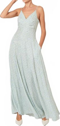 Rosie Assoulin Cami Maxi Dress In Blue/green