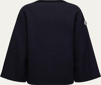Moncler x JIL SANDER Mens Cuprous 2-in-1 Wool Blend Cape