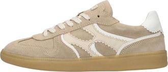 Notre-V Schoenen, Dames, Beige, 42 EU, Leer, Sia-01 Sneakers