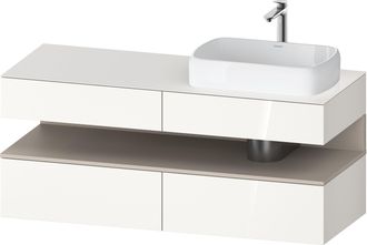 Duravit Qatego Meuble Sous-lavabo En Console, 2 Tiroirs, 2 - Duravit