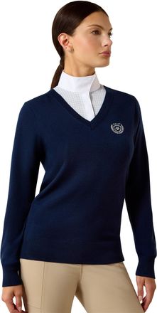 Ariat Womens Saluut Sweater Long Sleeve in Navy, Size X-Small, by Ariat