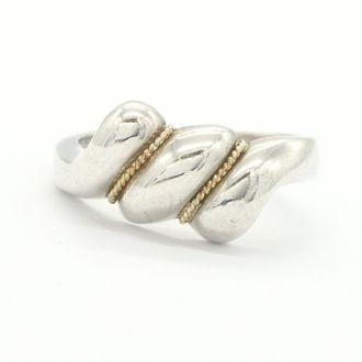 Tiffany & Co. Yellow Gold (18K) Sterling Silver 925 Band Ring (Pre-Owned)