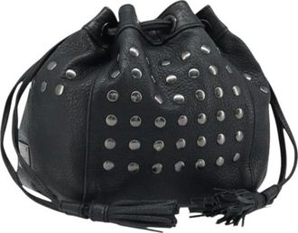 Burberry Pre-owned Bucket Bags, female, Black, Size: ONE SIZE Pre-owned Vintage Bucket Shoulder Bag