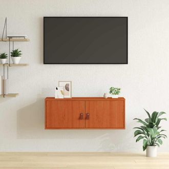 vidaXL vidaXL Armadietto a muro Marrone cerato 80 x 30 x 30 cm Pino massello