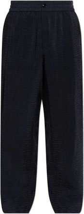 Giorgio Armani Broek met kreukeffect - Heren - Wijde Broeken - Blauw - M - Broeken