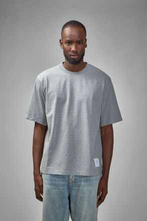 Thom Browne Oversized Short Sleeve Tee W/ RWB Knit Trim