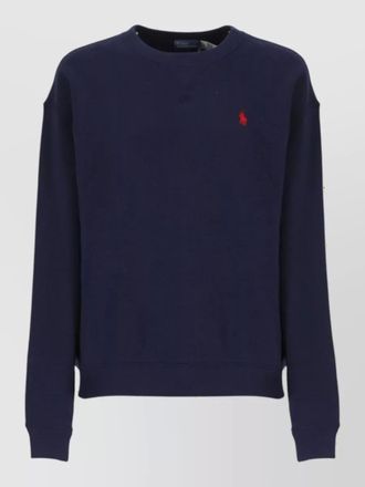 Ralph Lauren ribbed trim cotton sweatshirt