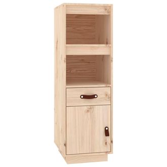 Berkfield Home Highboard 34x40x108, 5 cm Solid Wood Pine in Light Tan