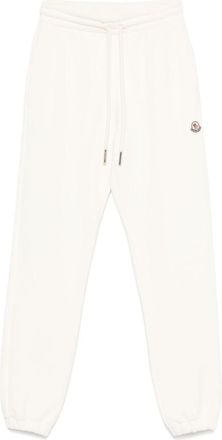 Moncler Natural White Logo Patch Trousers