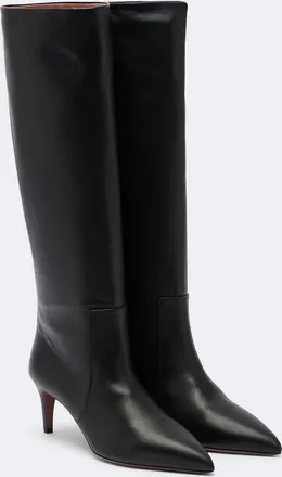 PARIS TEXAS Stiletto leather knee-high boots