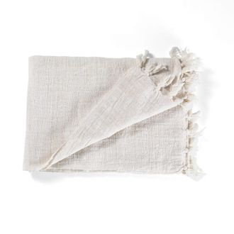 Oresteluchetta Manta blanca 100% algod&oacute;n cm. 180 x 125