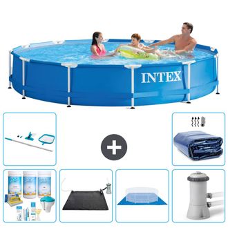 Intex Piscina Con Estructura Redonda - 366x76 Cm - 7-piezas S20437