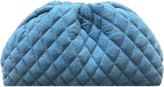 Sista Paris Gewatteerde Denim Schoudertas - Dames - Clutches - Blauw - ONE Size - Denim - Tassen