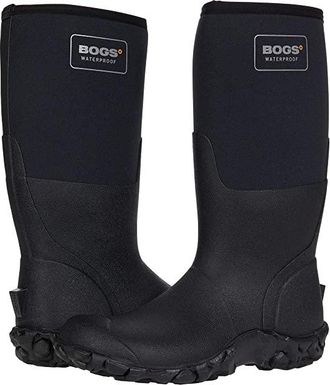Bogs Mesa Solid Tall Mens Boots Black : 11 D - Medium, Rubber