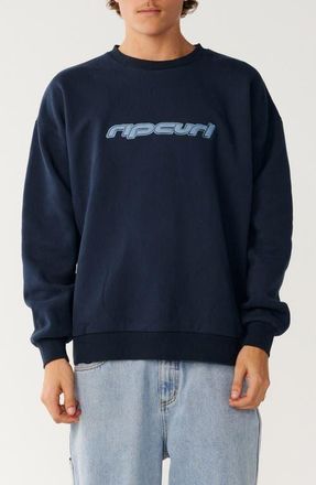 Rip Curl Archive Graphic Crewneck Sweater in Dark Navy at Nordstrom, Size Xx-Large