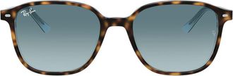 Ray-Ban Leonard 53mm Gradient Square Sunglasses in Havana Blue at Nordstrom