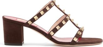 Valentino Garavani Brown Rockstud Heels