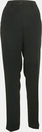 Emporio Armani Black Crepe Formal Pants