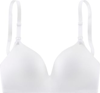 Lascana Still-BH LASCANA, Damen, Gr. 75, Cup D, wei&szlig;, Microtouch, Obermaterial: 68% Polyamid, 16% Elasthan, 16% Polyester, Basic, BHs Still-BH, ohne B&uuml;gel, mi