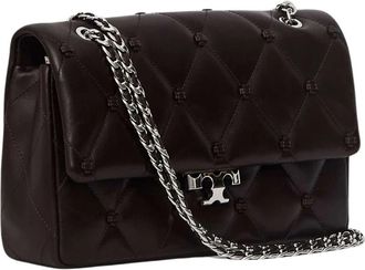 Tory Burch Bunny Knot Schoudertas - Dames - Schoudertassen - Bruin - ONE Size - Leer - Tassen