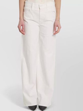 Mother denim high-rise wide-leg jeans