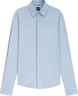 HUGO BOSS Formele Overhemden - Heren - Zakelijke Overhemden - Blauw - L - Overhemden