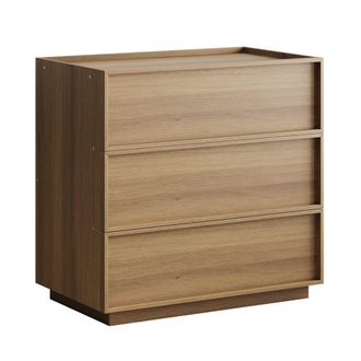 Urban Meuble C&oacute;moda con textura de roble, con 3 cajones, que mide 80x48x78 cm