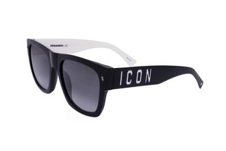 Dsquared2 Mens 55 mm Black White Sunglasses ICON0004-S-80S-55