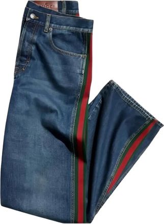 Gucci Heren, Jeans, Blauw, Maat: W36 Katoen
