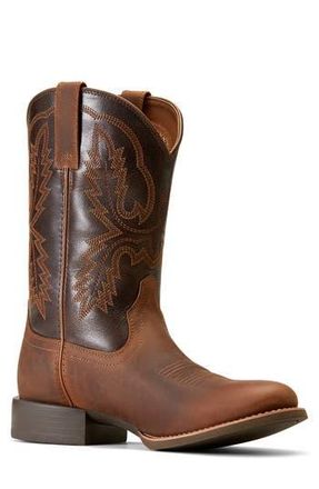 Ariat Sport Stratten Leather Boot in Sorrel Crunch at Nordstrom Rack, Size 10.5