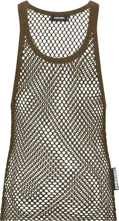 Dsquared2 Canotta in rete - Marrone