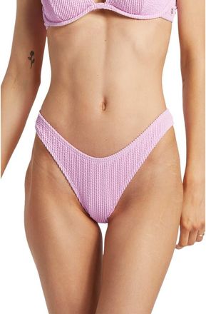 Billabong High Hike Recycled Polyester Blend Bikini Bottoms in Lavender Kiss at Nordstrom Rack, Size X-Large