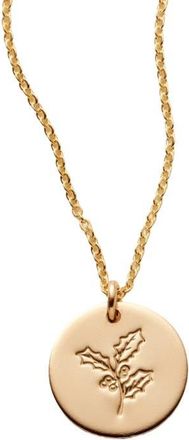 Made by Mary December Birth Flower Necklace in Gold Filled at Nordstrom, Size Medium