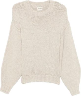 Khaite Gemma Sweater - Dames - Cashmere truien - Grijs - XS - Kasjmier - Truien & Vesten