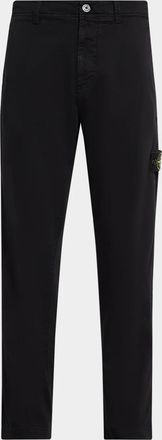 Stone Island Men & apos;s Cotton-Stretch Flat-Front Pants