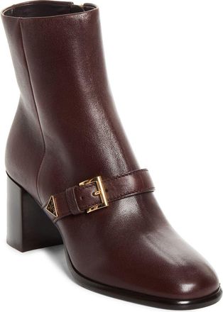 Prada Buckle Block Heel Bootie in Moro at Nordstrom, Size 37.5