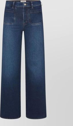Frame Denim high-rise straight-leg flared jeans